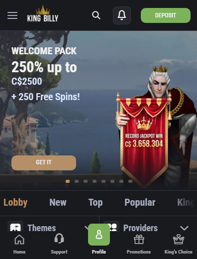 King billy casino app